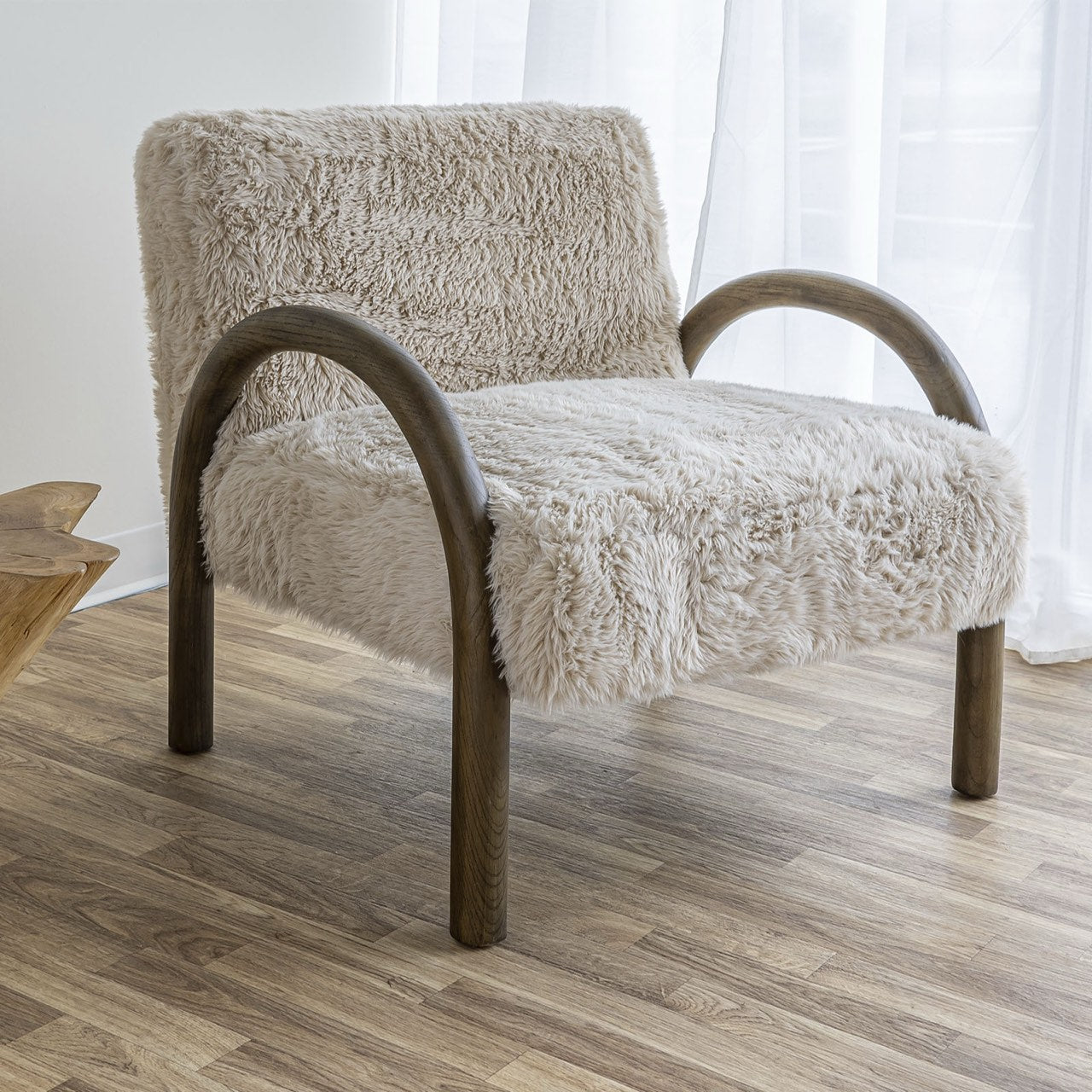 Eros Chair - Shaggy Sand