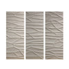 CHINATI DIMENSIONAL PLASTER ART 24X63 SET OF 3