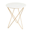 Earth Wind & Fire Marble Side Table - White