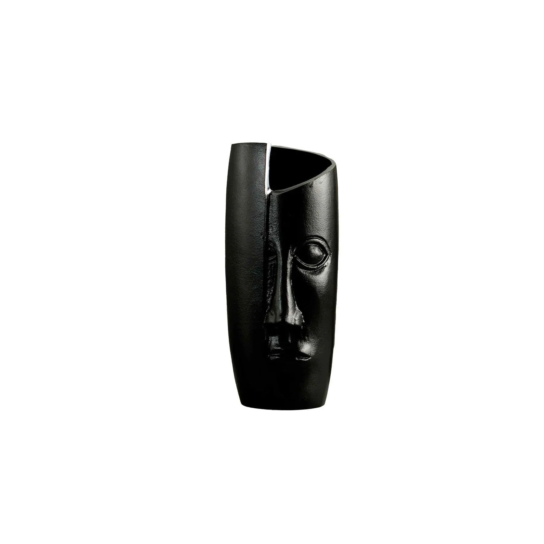 Breeze Masquerade Vase - Small Polished Black-thumbmail-1
