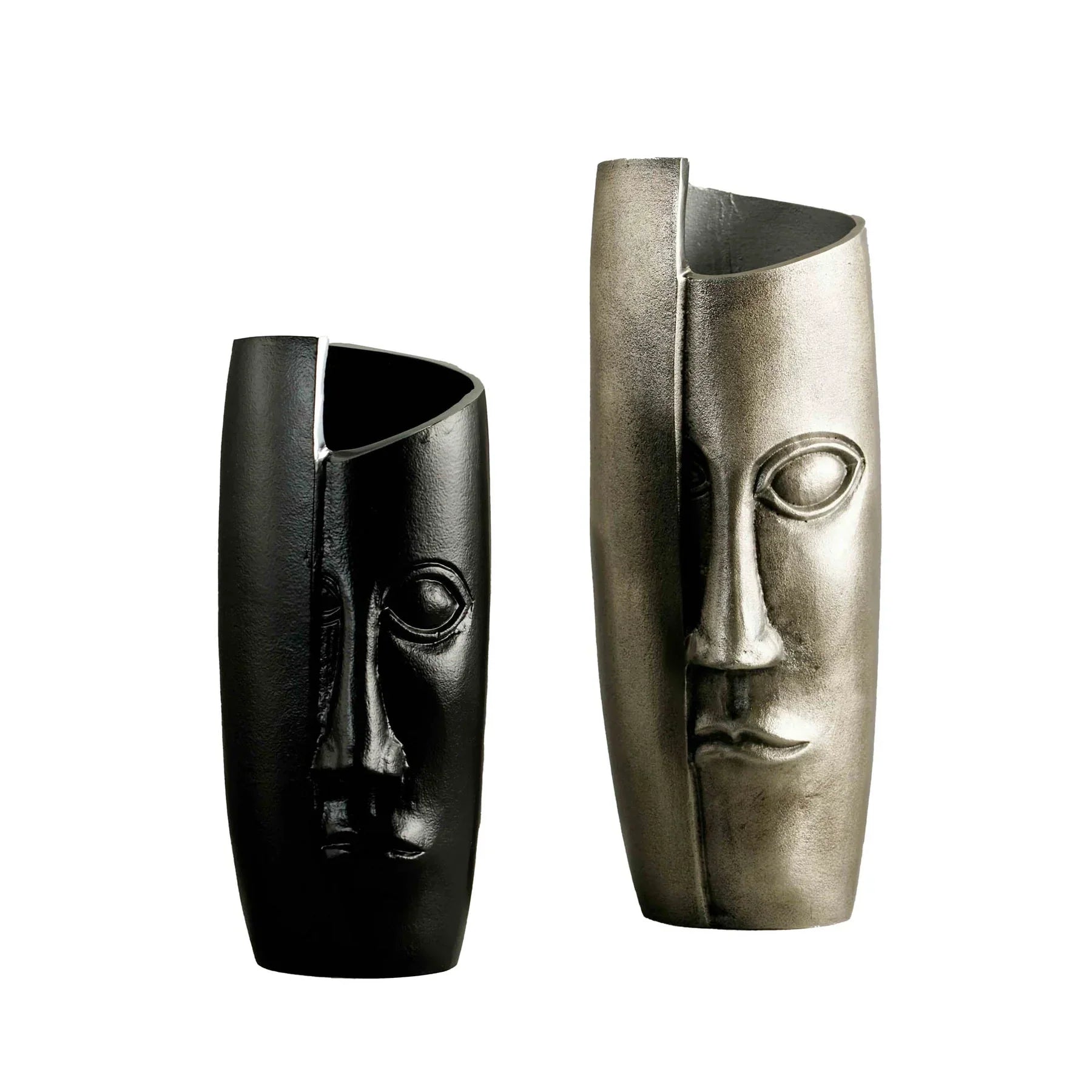 Breeze Masquerade Vase - Small Polished Black-thumbmail-2