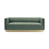 Fest Mid Century Retro Modern Sofa - Premium Velvet Green