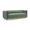 Fest Mid Century Retro Modern Sofa - Premium Velvet Green