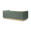 Fest Mid Century Retro Modern Sofa - Premium Velvet Green