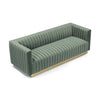 Fest Mid Century Retro Modern Sofa - Premium Velvet Green