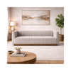 Fest Premium Velvet Sofa w/Wooden Bas - Mocha Mist
