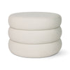 Siel Ottoman - Velvet Ecru