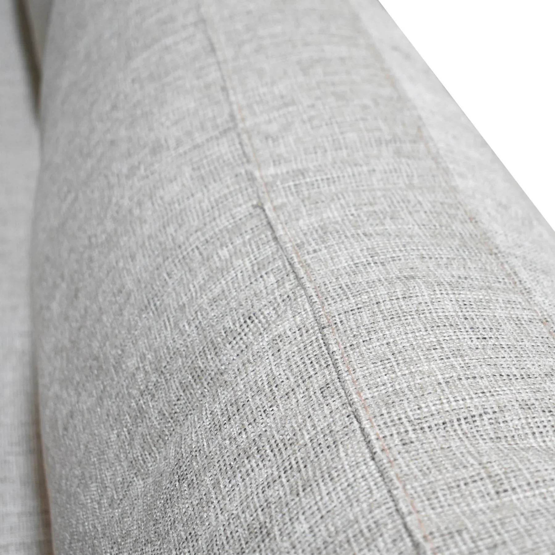 Full rear view of Anderson woven linen couch