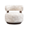 Fynn Accent Chair – Soft Textured Fabric & Pine Frame
