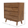 Gia 5 Drawer Chest - Warm Pecan