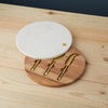 Garnet Swivel Board & Cheese Set