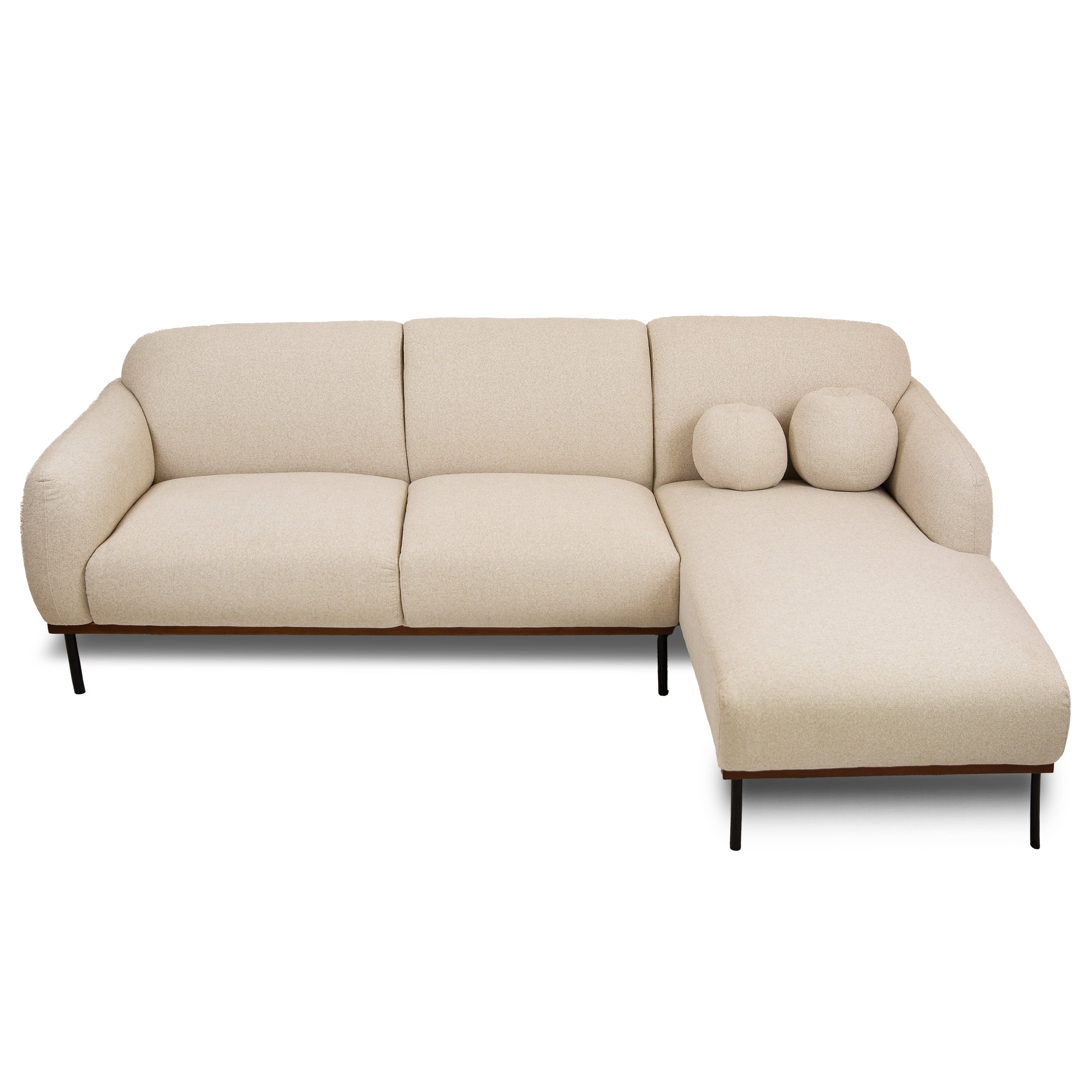 Rodeo Premium Believe Fabric Sectional, Flax