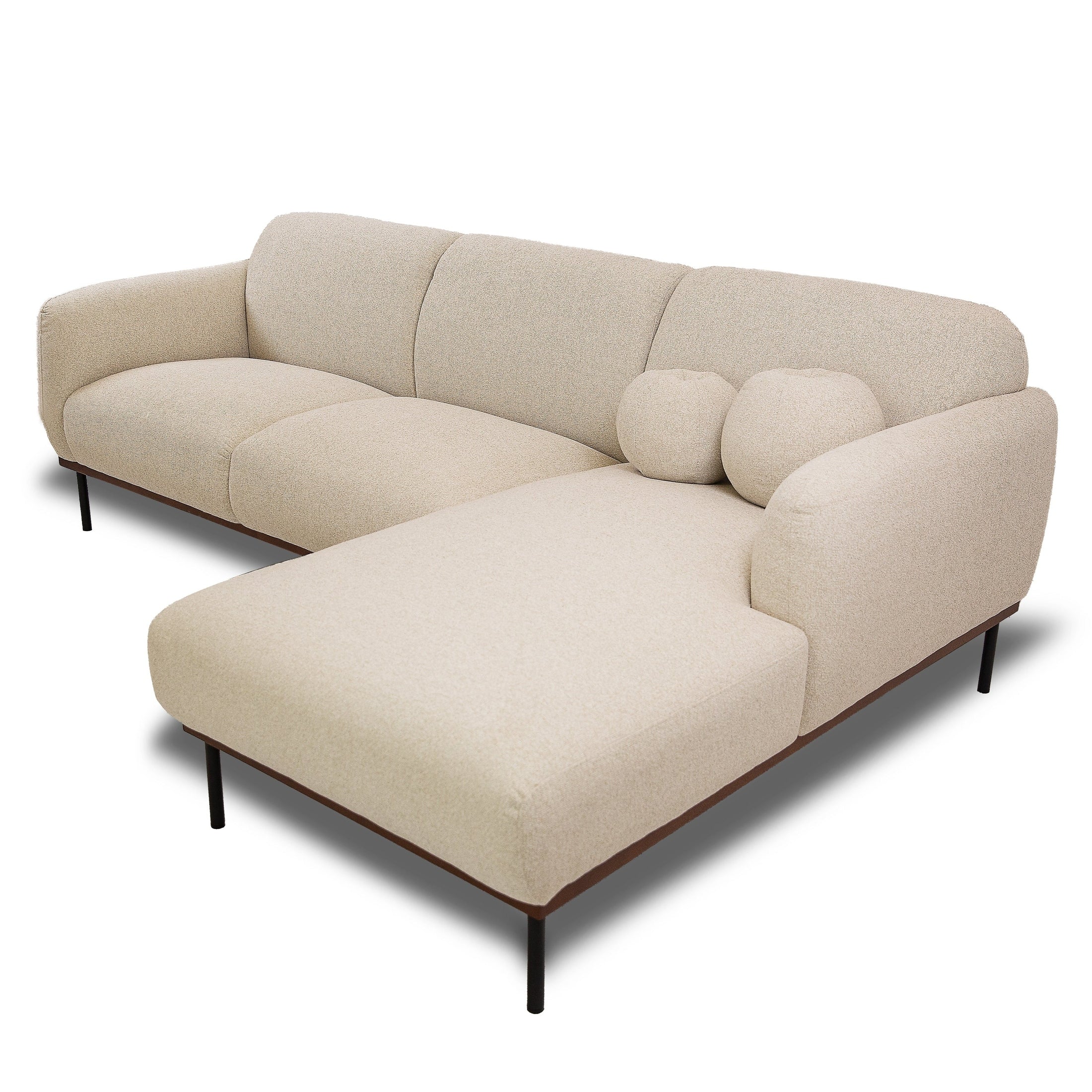 Rodeo Premium Believe Fabric Sectional, Flax