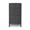 Hara 5 Drawer Tall Dresser - Black