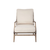 Harman II Off-White Fabric Seat w/ Wood Frame Accent Chair