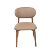 Skat Genuine Leather Dining Chair- Mocha