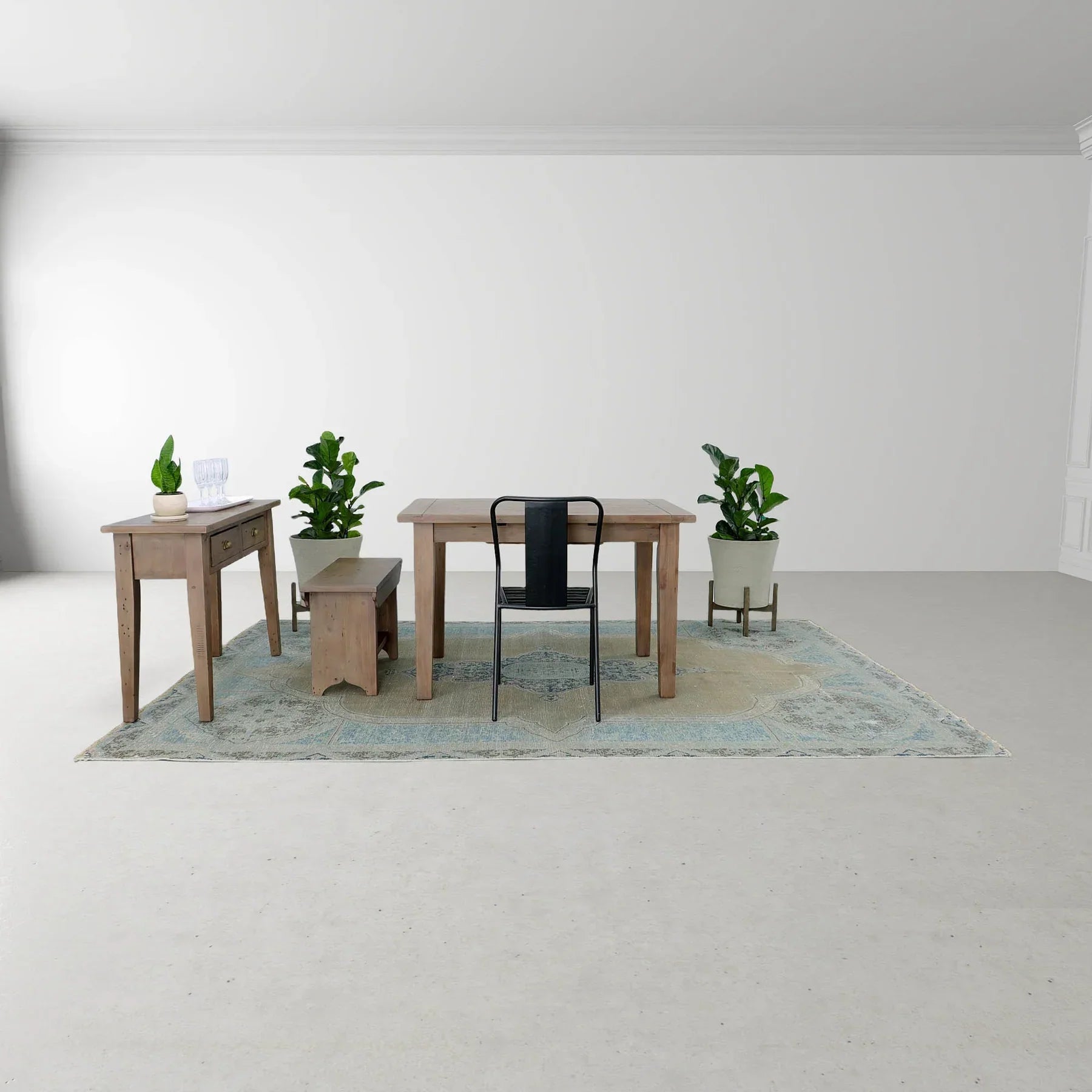 Irish Coast Small Extension Dining Table (47"/62") - Sundried