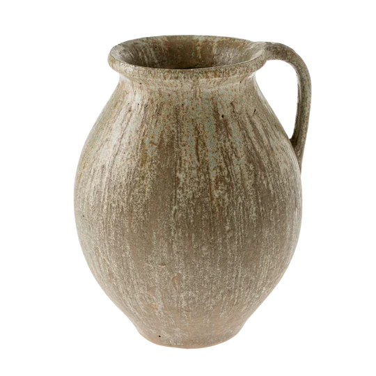 Rhodes Pitcher Vase L, Reactive Brown