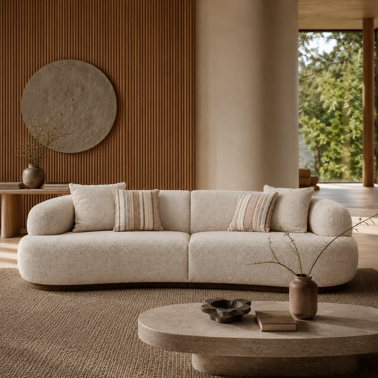 Isla 2-Piece Modular Curved Sofa