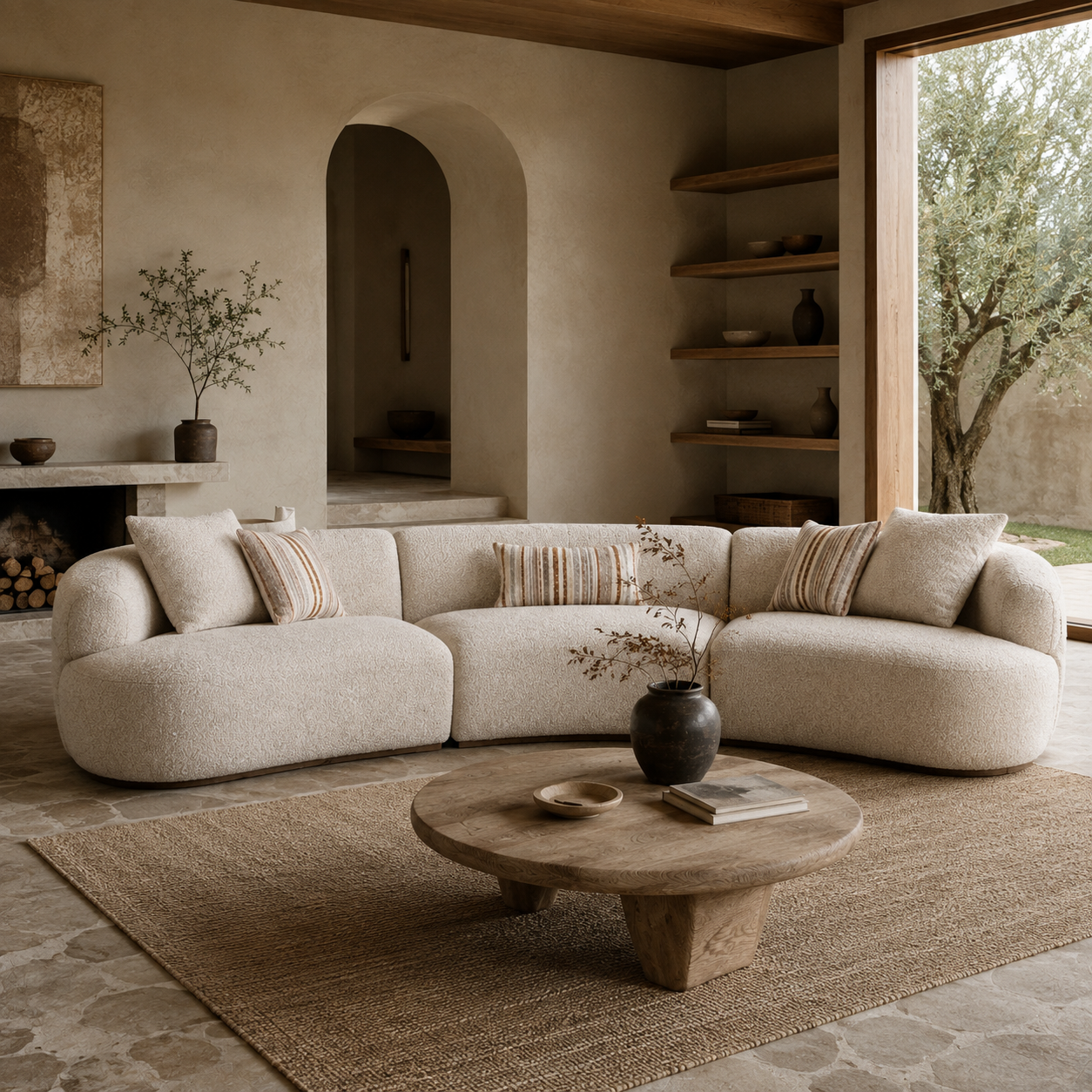 Isla 3-Piece Modular Curved Sofa