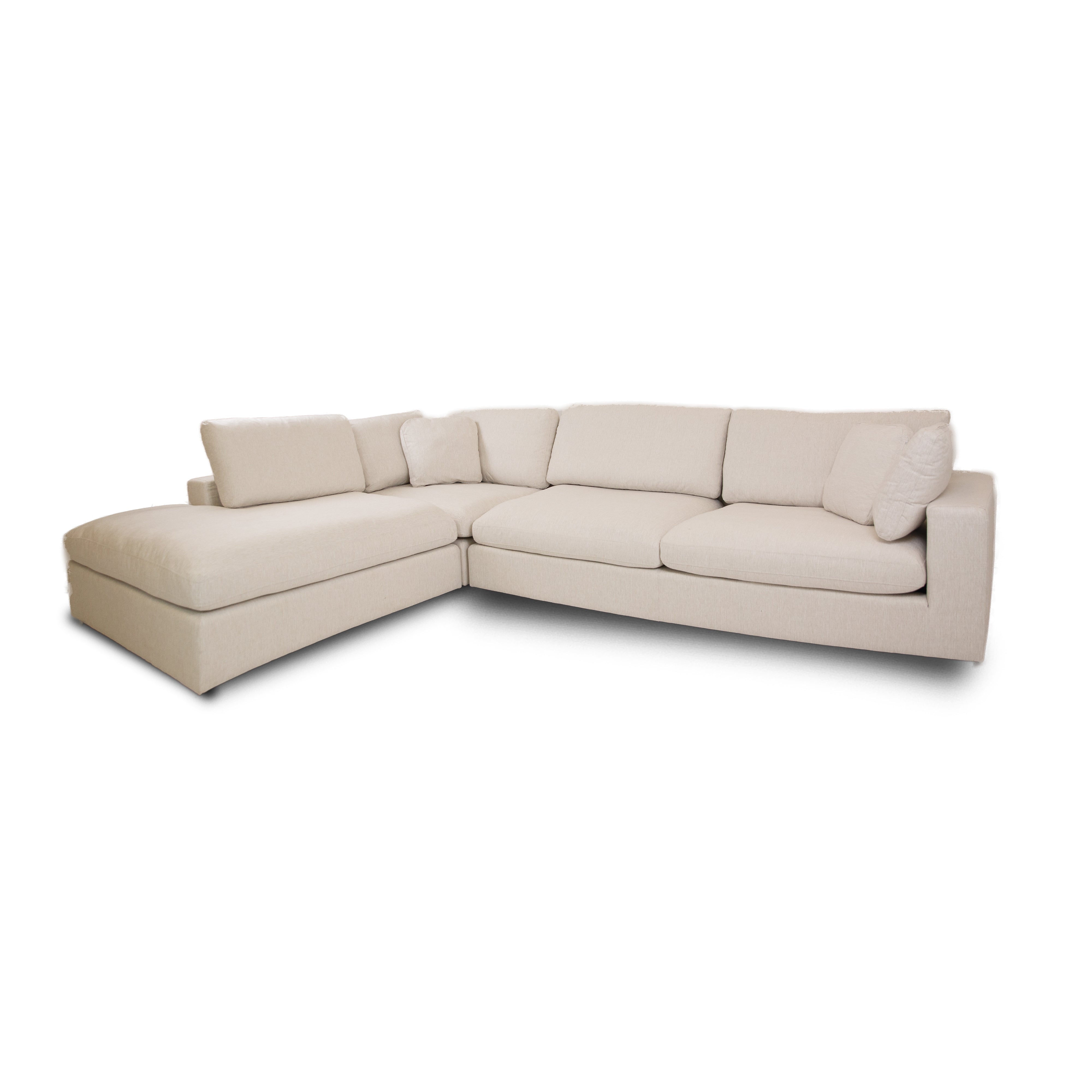 Lene Sectional - Left Chaise - White