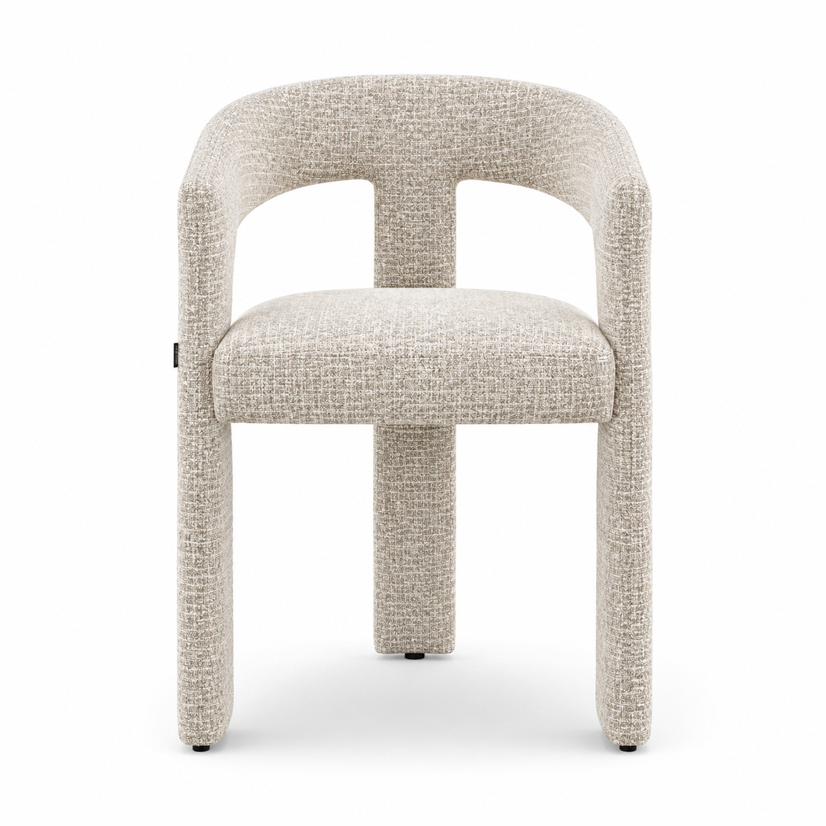 Janna Upholstered Dining Chair – Oatmeal Tweed-thumbmail-1