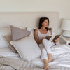 Julia King Storage Bed - Cream