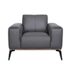 Kreska Genuine Leather Accent Chair