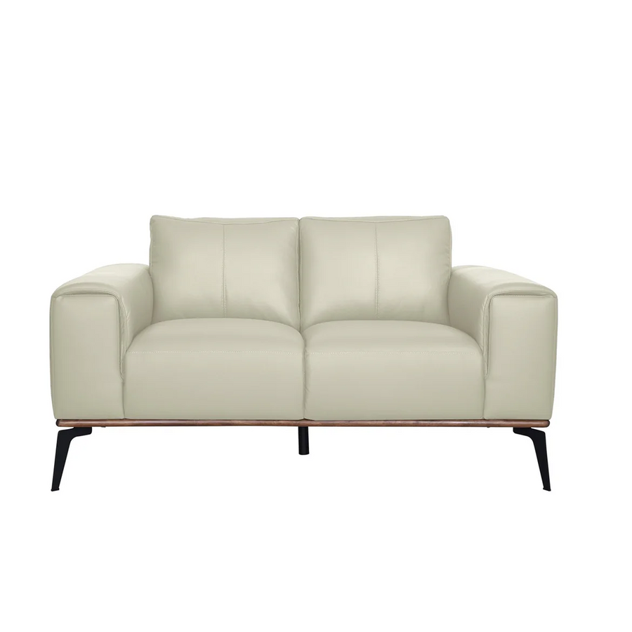 Kreska Genuine Leather Loveseat