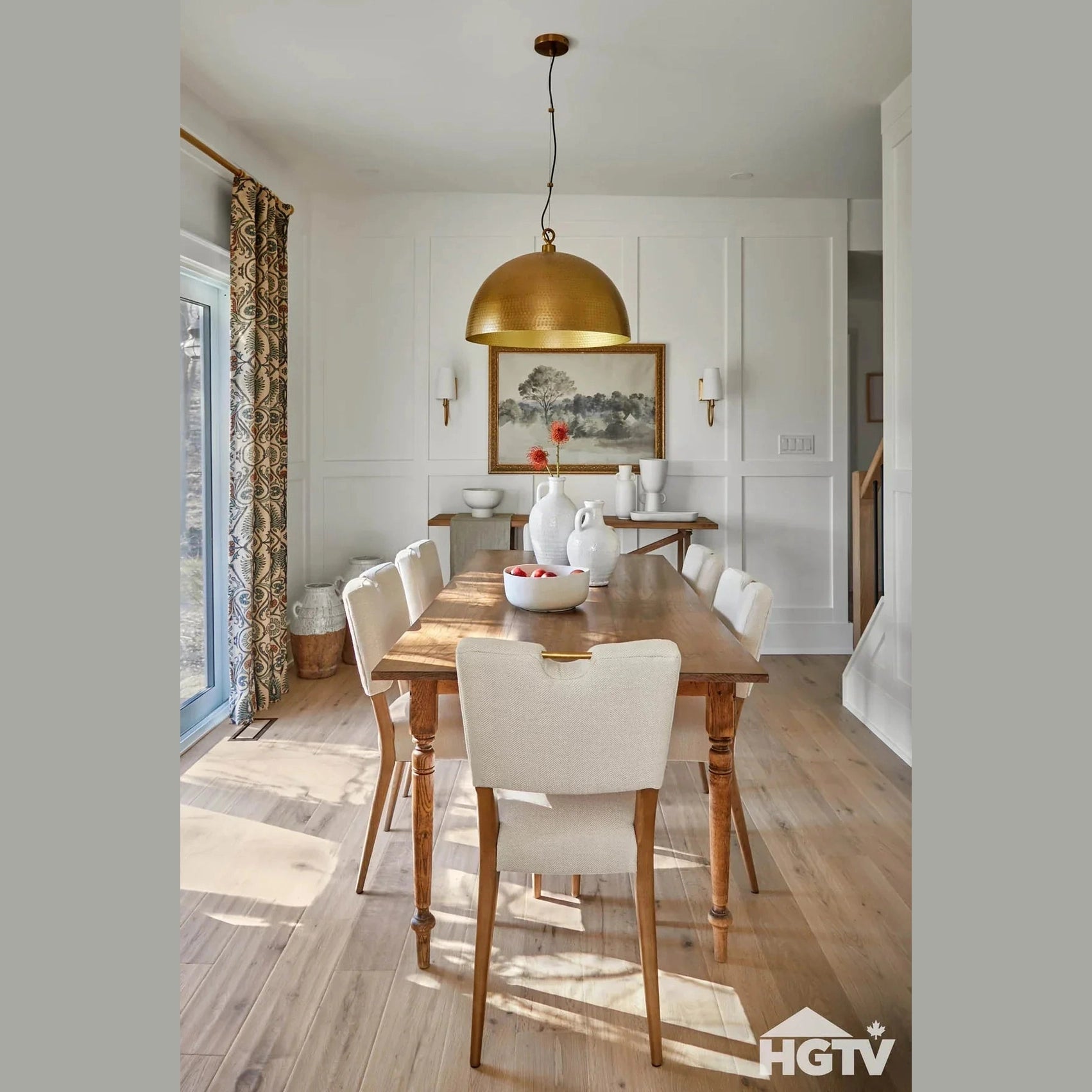 Luella Dining Chair - Sandy Beige/Cool Brown Legs