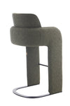 Elina Green Upholstered Modern Bar Chair