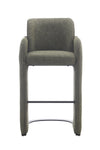 Elina Green Upholstered Modern Bar Chair