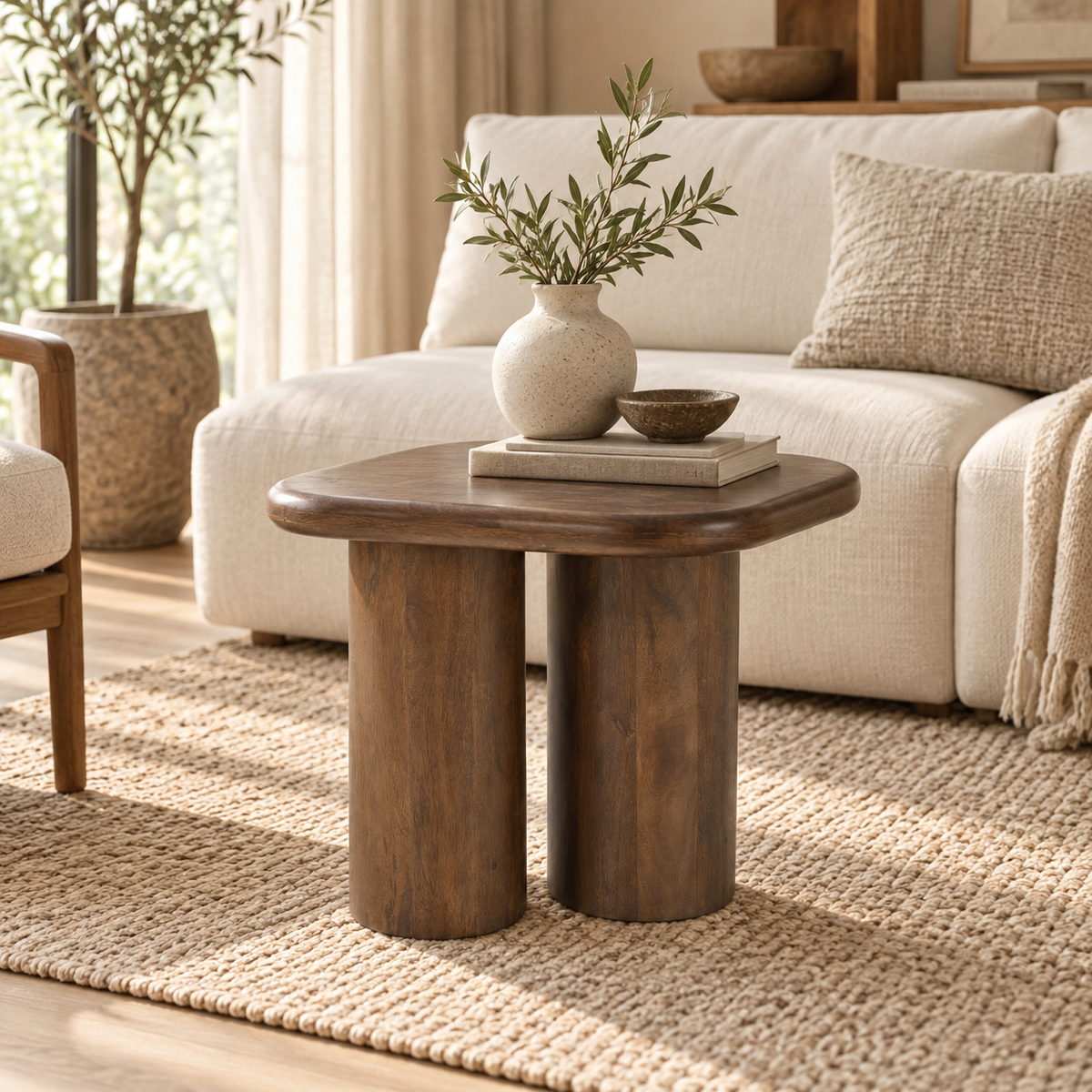 Mork Solid Mango Wood End Table-thumbmail-6