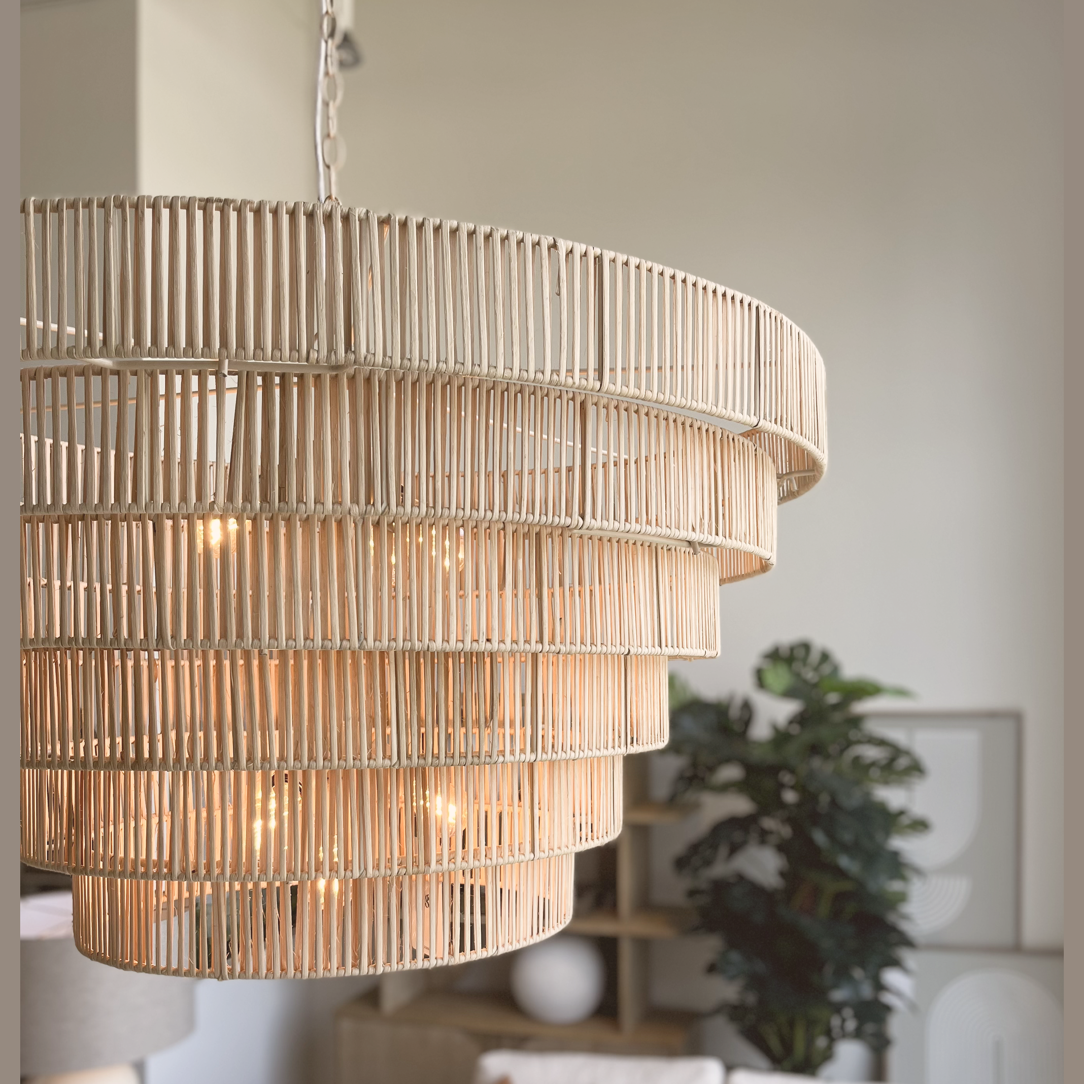 Marimba Natural Cane 6 Tier Chandelier-thumbmail-7