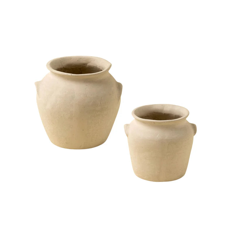 Milos Paper Mache Urn