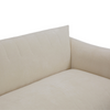 Detail shot of the inner armrest and seat of Moa sofa
