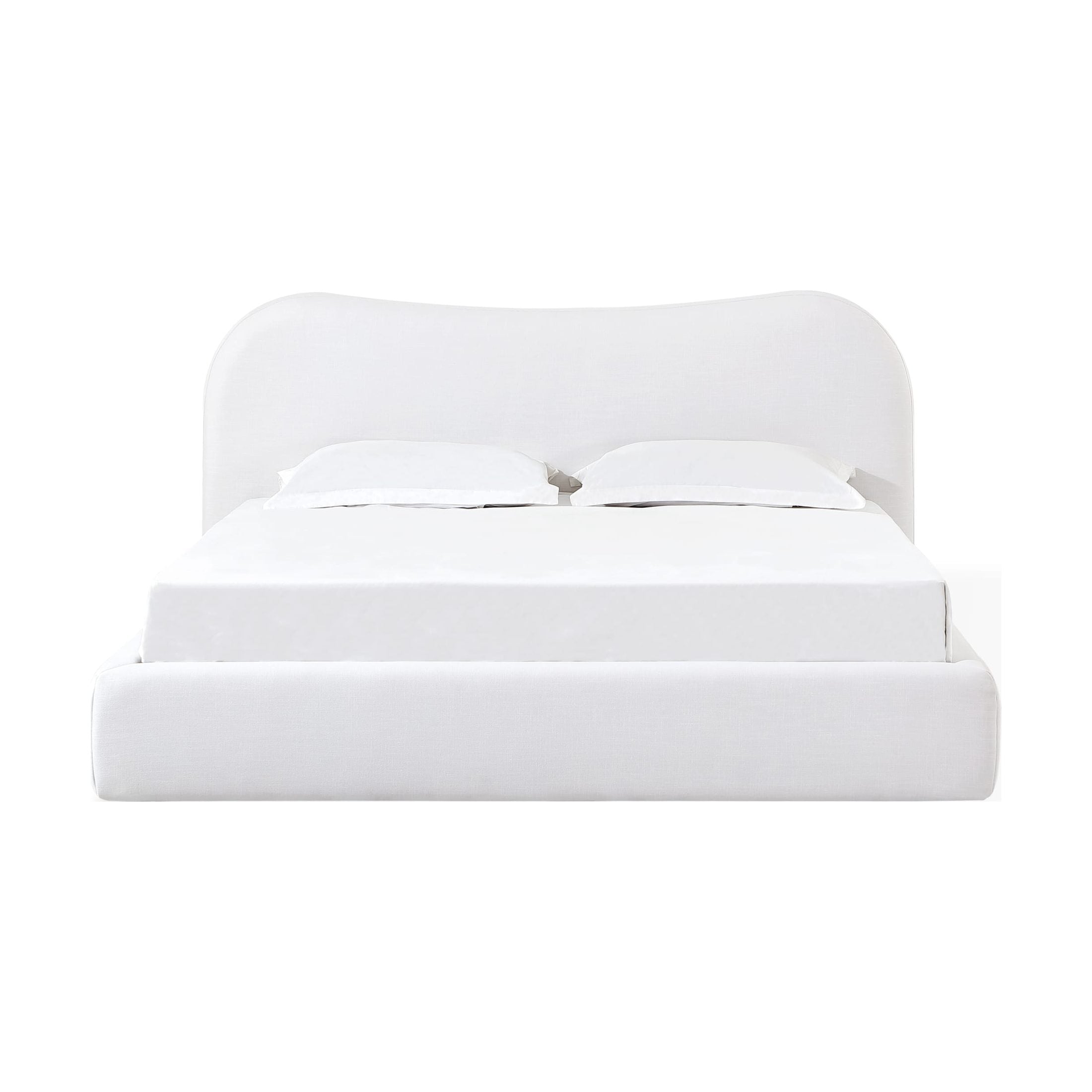 Lova Upholstered Bed – Vanilla Linen-thumbmail-1