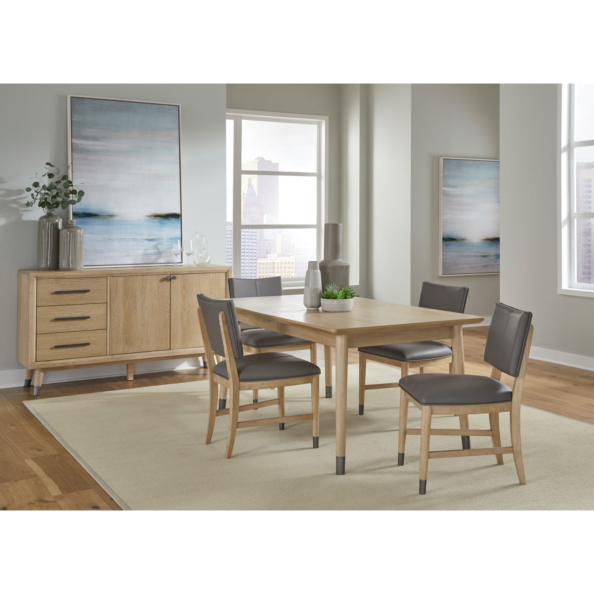 Troll Extendable White Oak Dining Table – Au Natural-thumbmail-4