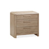 Havn Three Drawer Ash Wood Nightstand in Ginger