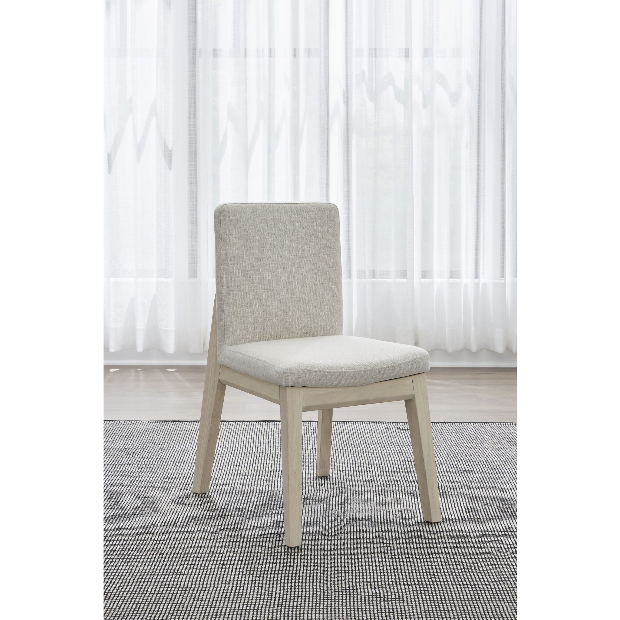 Sunniva Upholstered Dining Chair – White Sand-thumbmail-2