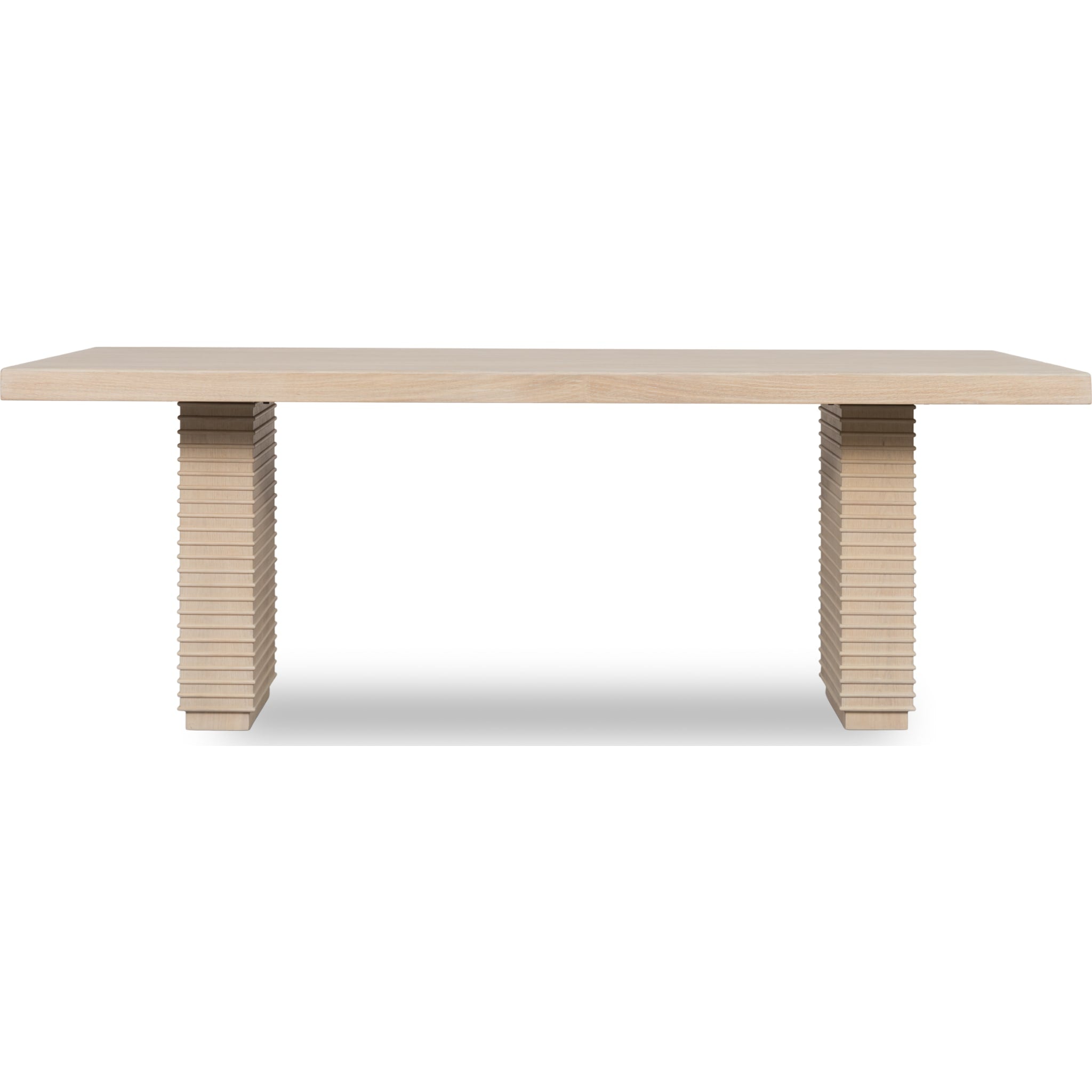Solveig Double Pedestal Wooden Dining Table – Daffodil Finish-thumbmail-1