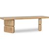 Nelly Acacia Wood Dining Bench in Lioness Finish