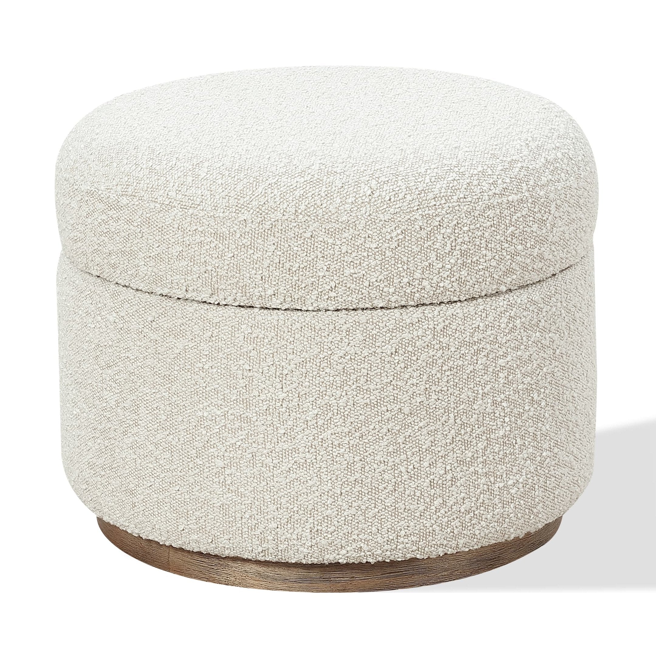Sorena Upholstered Storage Ottoman – Ricotta Bouclé-thumbmail-1