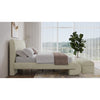Silla Upholstered Bed with Tall Headboard in Sandy Chenille