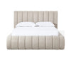 Silla Upholstered Bed with Tall Headboard in Sandy Chenille