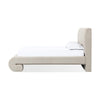Silla Upholstered Bed with Tall Headboard in Sandy Chenille