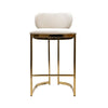 Monti Gold & Cream Velvet Counter Height Stool