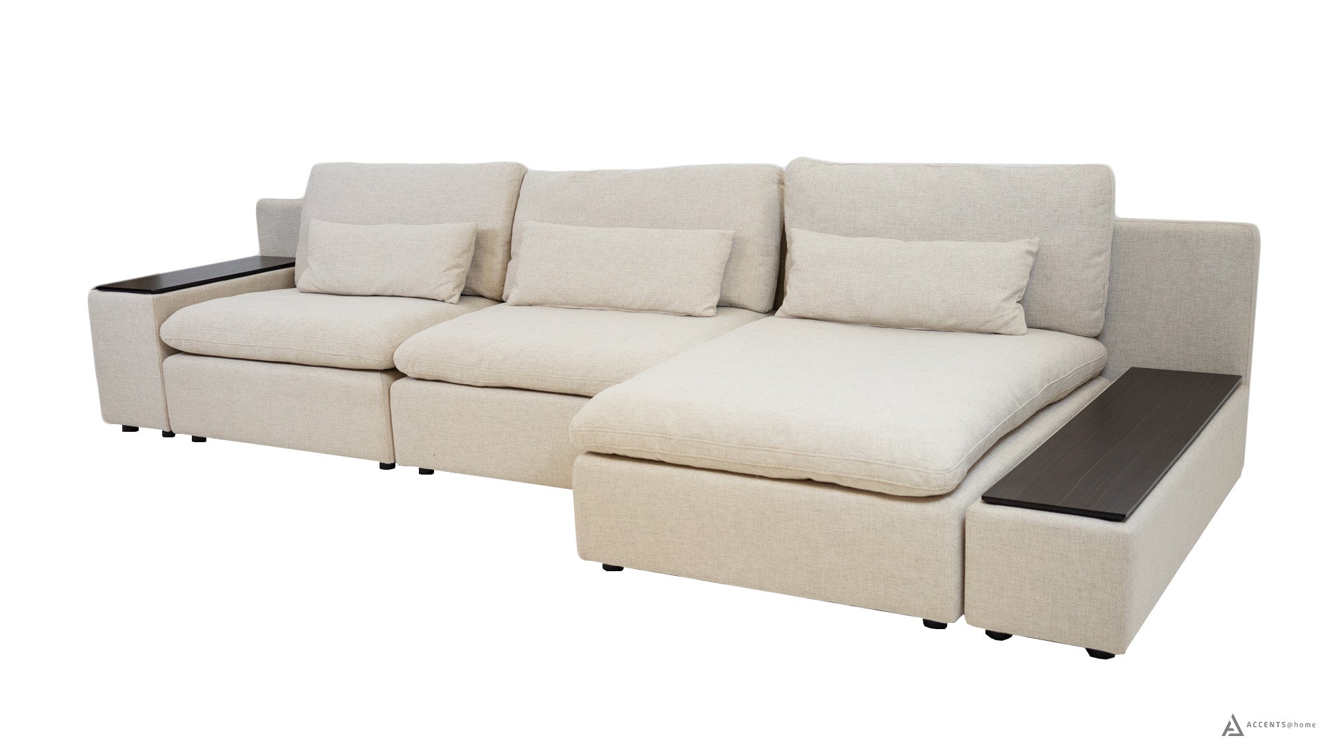 Oliver 3pcs Modular Sectional (Small) - Cream