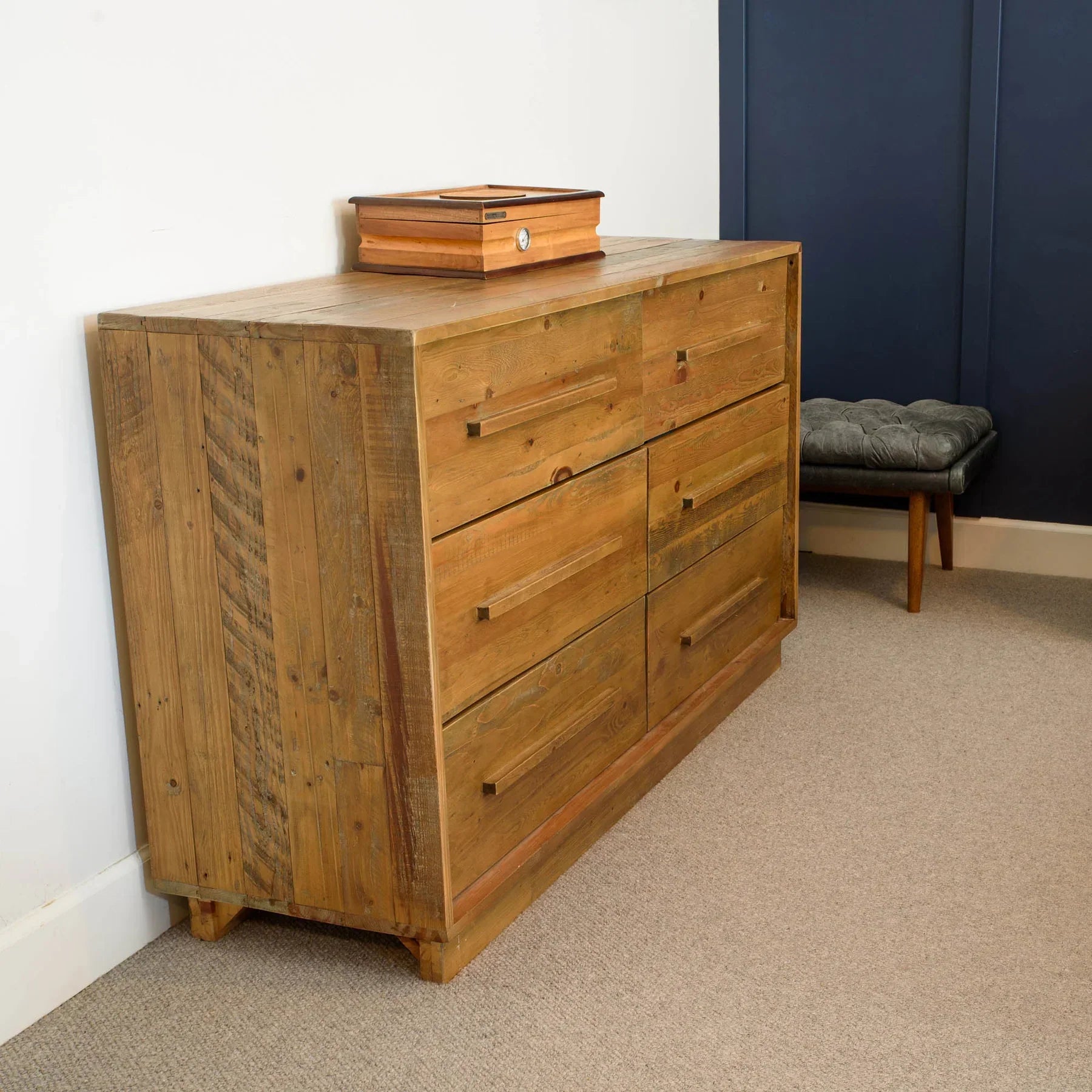 Nevada 6 Drawer Dresser - Dark Driftwood-thumbmail-9