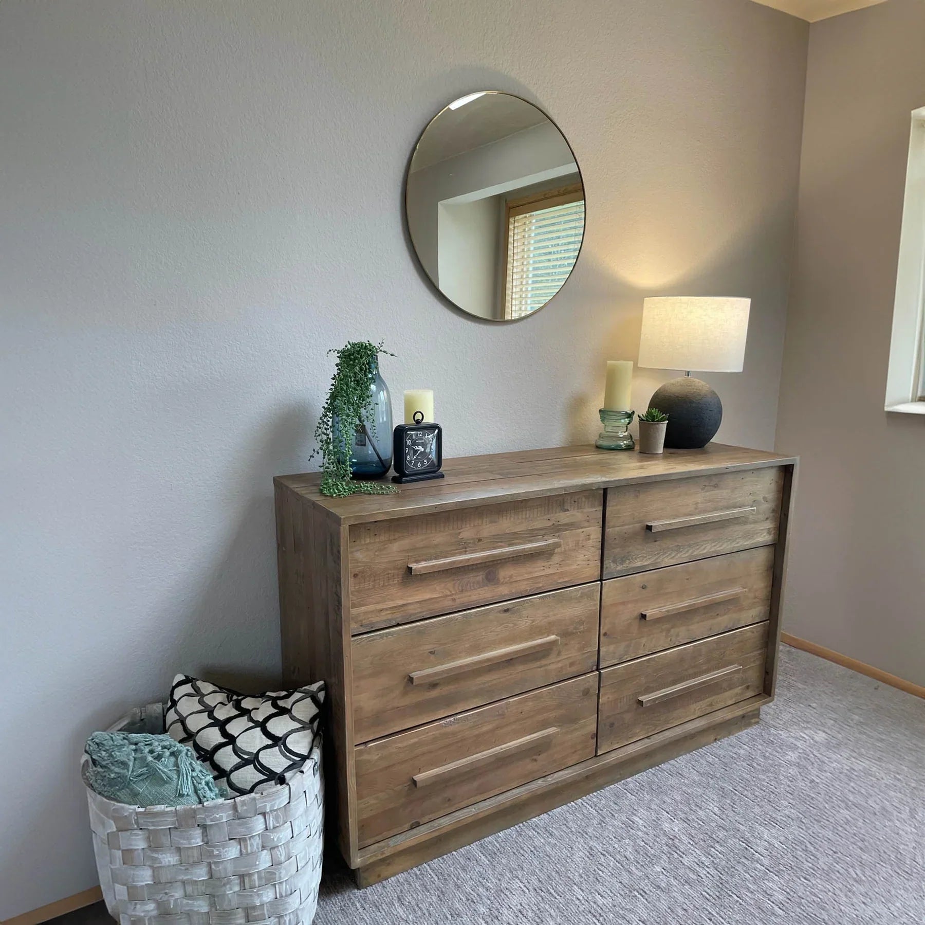Nevada 6 Drawer Dresser - Dark Driftwood-thumbmail-7